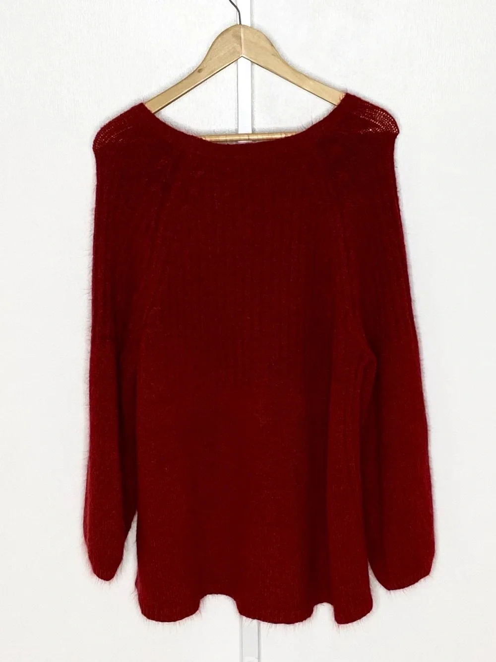 Style & Co. l Red Cozy Ribbed Knit Detail Round-Neck Long-Sleeve Sweater Sz 3X - Picture 6 of 12